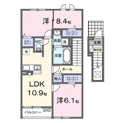 ＣＡＭＥＬＬｉＡ（カメリア）２ 203【管理NO：1-026483102-02030】 ★家具家電は申し込み後に搬入します 2026年10月上旬入居可能の外観画像