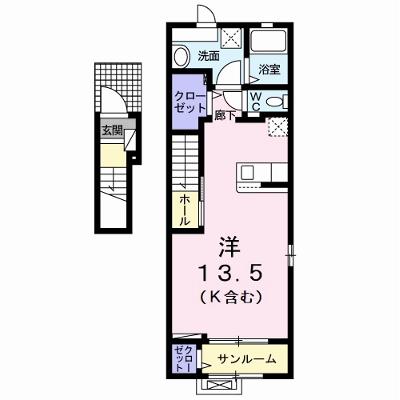 パークサイド白土Ⅱ 201【管理NO：1-027491901-02010】 ★家具家電は申し込み後に搬入します★ ★2026年08月下旬入居可能★の外観画像