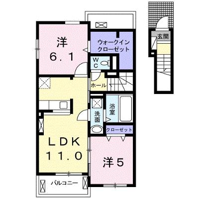 Ｇ・ブリッサ　Ⅰ 202【管理NO：1-024727001-02020】 ★家具家電は申し込み後に搬入します★の外観画像