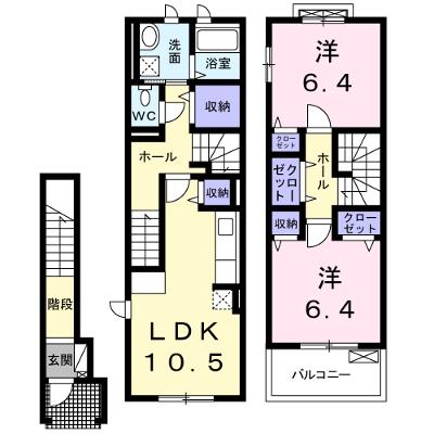ドマーニ 201【管理NO：1-018707701-02010】 ★家具家電は申し込み後に搬入します 2026年08月上旬入居可能の外観画像