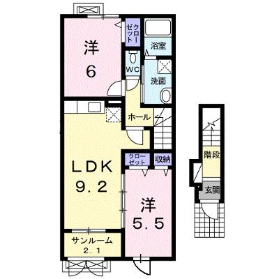 ラポール 201【管理NO：1-018363901-02010】 ★家具家電は申し込み後に搬入します 2026年08月中旬入居可能の外観画像