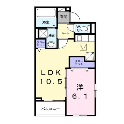 アルストロメリアⅤ 101【管理NO：1-028464801-01010】 ★家具家電は申し込み後に搬入します 2026年10月上旬入居可能の外観画像
