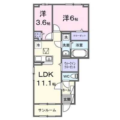 メゾン・ルリアン 101【管理NO：1-028769501-01010】 ★家具家電は申し込み後に搬入します 2026年11月上旬入居可能の外観画像