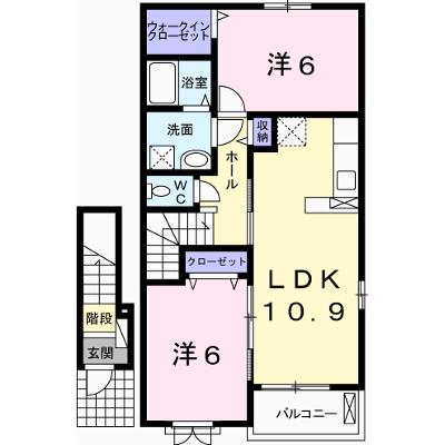 ルーチェ　カーサⅡ 204【管理NO：1-020229002-02040】 ★家具家電は申し込み後に搬入します★の外観画像