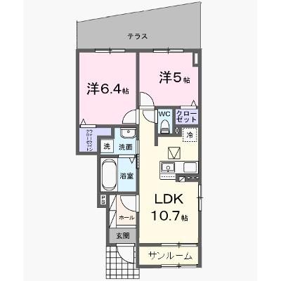 Ｃａｓａ　Ｆｉｋａ　Ｂ 102【管理NO：1-027796401-01020】 ★家具家電は申し込み後に搬入します★ ★2026年09月下旬入居可能★の外観画像