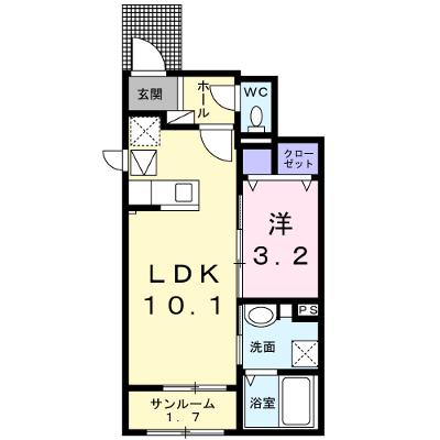 ライラック和田浜Ⅱ 102【管理NO：1-026691302-01020】 ★家具家電は申し込み後に搬入します 2026年08月中旬入居可能の外観画像