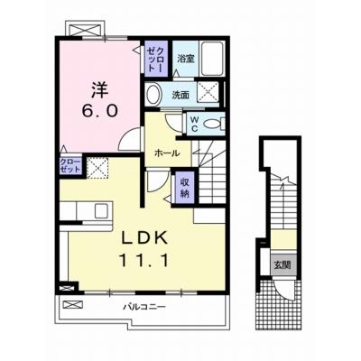 ウエスト　エアリー　Ⅱ　Ｂ 202【管理NO：1-016894402-02020】 ★家具家電は申し込み後に搬入します 2026年08月中旬入居可能の外観画像