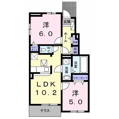 パティオ・ＹＳ 104【管理NO：1-023255101-01040】 ★家具家電は申し込み後に搬入しますの外観画像