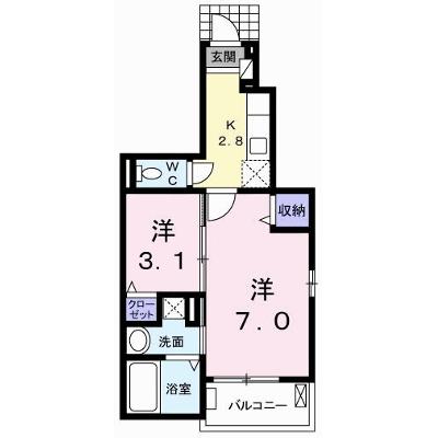 カーサ桜井町 101【管理NO：1-023446001-01010】 ★家具家電は申し込み後に搬入します 2026年07月下旬入居可能の外観画像