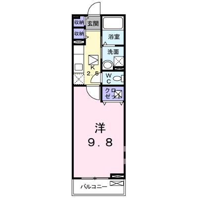 ヒルサイド福井 101【管理NO：1-018504401-01010】 ★家具家電は申し込み後に搬入しますの外観画像