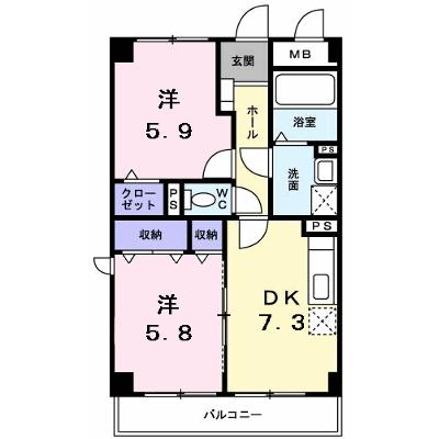 グランデール　一本松 204【管理NO：1-007219701-02040】 2026年07月中旬入居可能の外観画像