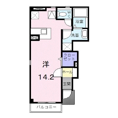 プリムローズＡ 101【管理NO：1-012977201-01010】 ★家具家電は申し込み後に搬入します★の外観画像