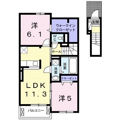 サンライズ雄町Ａ 202【管理NO：1-023365201-02020】 ★家具家電は申し込み後に搬入します 2026年08月中旬入居可能の外観画像