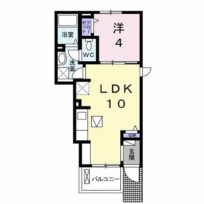 ヌーヴォー・ソレイユＡ 105【管理NO：1-022373101-01040】 ★家具家電は申し込み後に搬入します 2026年08月上旬入居可能の外観画像