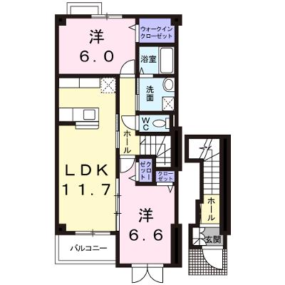 プロムナードＢ 201【管理NO：1-012457702-02010】 ★家具家電は申し込み後に搬入します★の外観画像