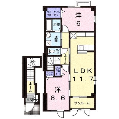 森の時計 205【管理NO：1-013114101-02040】 ★家具家電は申し込み後に搬入しますの外観画像