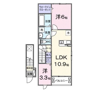 グランシャリオ 203【管理NO：1-028780601-02030】 ★家具家電は申し込み後に搬入します★ ★2026年11月中旬入居可能★の外観画像