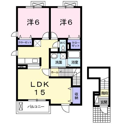 デュール・リアン 201【管理NO：1-018177501-02010】 ★家具家電は申し込み後に搬入しますの外観画像