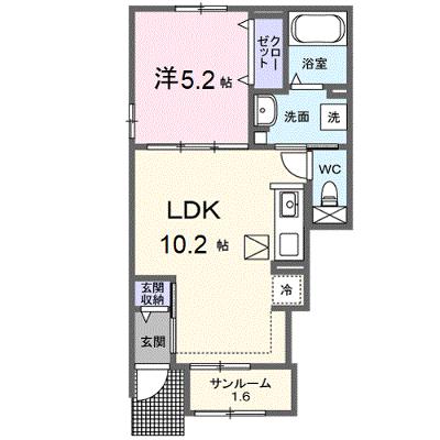 レゾナンス 101【管理NO：1-027891201-01010】 ★家具家電は申し込み後に搬入します★の外観画像
