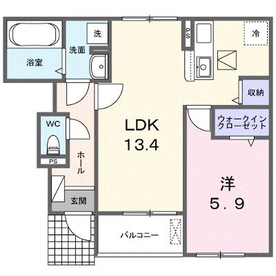 プロムナード大神Ⅱ 103【管理NO：1-028007501-01030】 ★家具家電は申し込み後に搬入します★ ★2026年12月上旬入居可能★の外観画像
