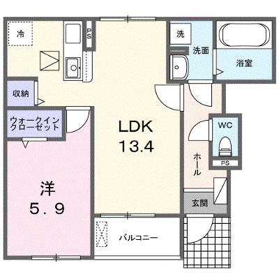 プロムナード大神Ⅱ 102【管理NO：1-028007501-01020】 ★家具家電は申し込み後に搬入します 2026年12月上旬入居可能の外観画像