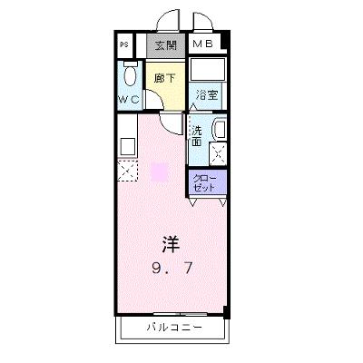 パークサイドパレス 403【管理NO：1-012126401-04030】 ★家具家電は申し込み後に搬入します★ ★2026年08月中旬入居可能★の外観画像