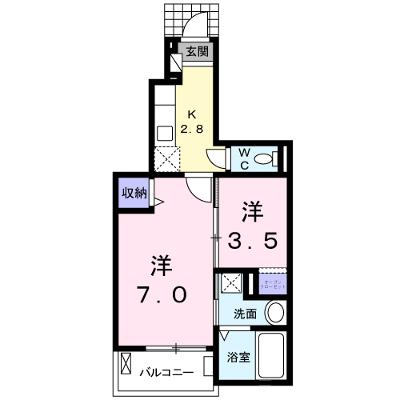 アンソレイエ 102【管理NO：1-018762201-01020】 ★家具家電は申し込み後に搬入します 2026年08月上旬入居可能の外観画像