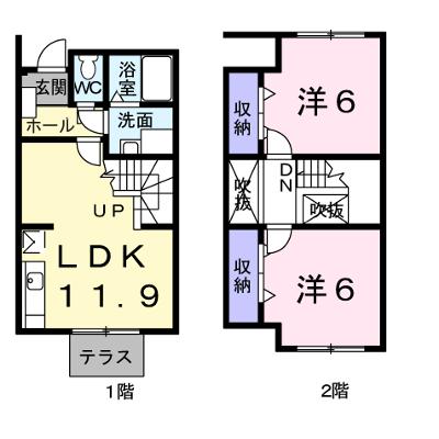 レジデンスＣＡＬＭ－Ｃ 102【管理NO：1-007909201-01020】 ★家具家電は申し込み後に搬入します★の外観画像