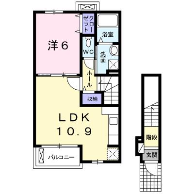サンハイムⅢ 203【管理NO：1-018061801-02030】 ★家具家電は申し込み後に搬入します 2026年08月上旬入居可能の外観画像