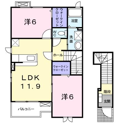 カルムメゾン　Ｂ 201【管理NO：1-014699602-02010】 ★家具家電は申し込み後に搬入します 2026年07月中旬入居可能の外観画像