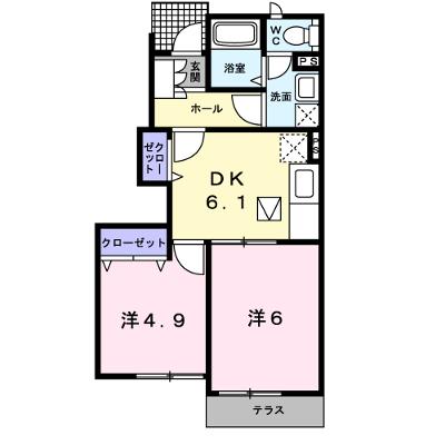 クレインフィールドⅠ 102【管理NO：1-012248401-01020】 ★家具家電は申し込み後に搬入します 2026年08月上旬入居可能の外観画像