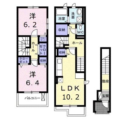 クレメント・ヒル　Ｃ 206【管理NO：1-017584003-02060】 ★家具家電は申し込み後に搬入します 2026年08月上旬入居可能の外観画像
