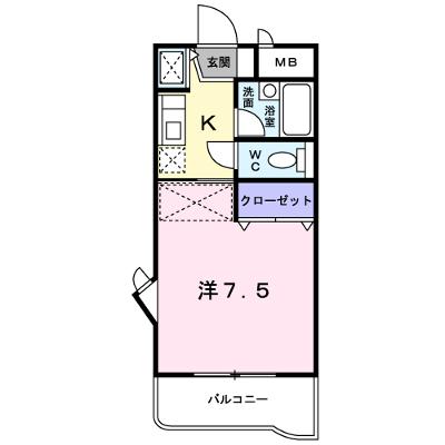 ＭＡＩＳＯＮ　ＪＥＵＮＥＳＳＥ 106【管理NO：1-011591801-01060】 ★家具家電は申し込み後に搬入します★の外観画像