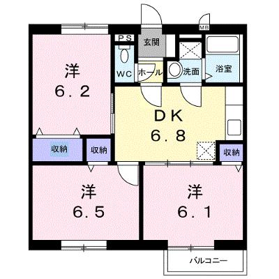 フラワ－ポ－ト　Ａ 202【管理NO：1-007143301-02020】 ★家具家電は申し込み後に搬入しますの外観画像