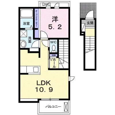 エン　ノット 201【管理NO：1-021700001-02010】 ★家具家電は申し込み後に搬入します 2026年08月中旬入居可能の外観画像