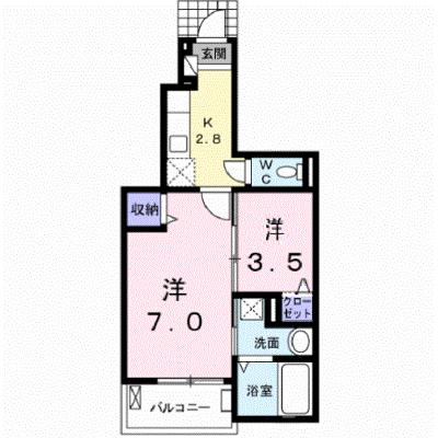 リビングコートＢ 102【管理NO：1-018567602-01020】 ★家具家電は申し込み後に搬入しますの外観画像