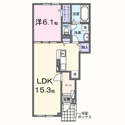 アンジェロⅢ 102【管理NO：1-027655303-01020】 ★家具家電は申し込み後に搬入します 2026年08月下旬入居可能の外観画像