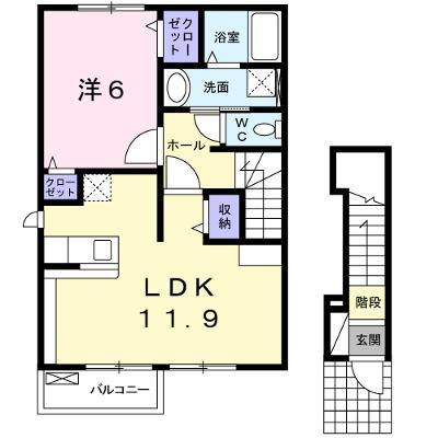 エーデルワイス 201【管理NO：1-017977601-02010】 ★家具家電は申し込み後に搬入しますの外観画像