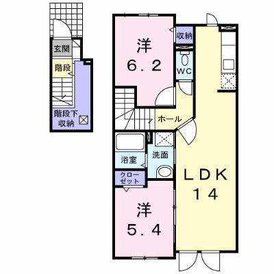 ベルオーブＷ 203【管理NO：1-015693902-02030】 ★家具家電は申し込み後に搬入します★の外観画像