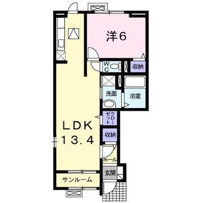ヴィーヴルⅡ 101【管理NO：1-014748602-01010】 ★家具家電は申し込み後に搬入します 2026年07月下旬入居可能の外観画像