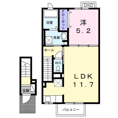 プランドール 202【管理NO：1-022372601-02020】 ★家具家電は申し込み後に搬入します 2026年09月上旬入居可能の外観画像