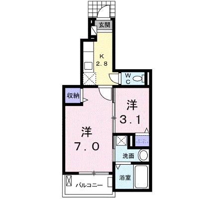 シャトーブランシェ　Ⅰ 103【管理NO：1-023494301-01030】 ★家具家電は申し込み後に搬入します★の外観画像