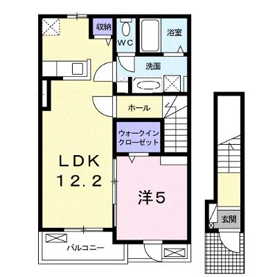 ブライトヒルズＣ 202【管理NO：1-025066102-02020】 ★家具家電は申し込み後に搬入します★の外観画像