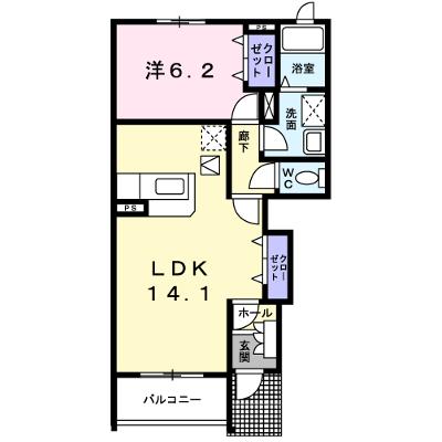 エレガンテ　クローネ　Ｂ 102【管理NO：1-013598402-01020】 ★家具家電は申し込み後に搬入します 2026年08月上旬入居可能の外観画像