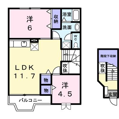 Ｋ’ｓル・クープルⅠ 202【管理NO：1-009791301-02020】 ★家具家電は申し込み後に搬入します★の外観画像
