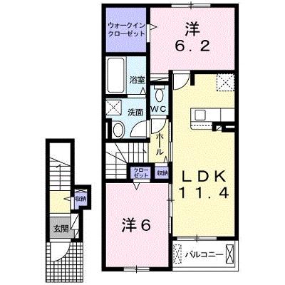 ヴェール　ポポラ 204【管理NO：1-024954201-02040】 ★家具家電は申し込み後に搬入します★ ★2026年08月下旬入居可能★の外観画像