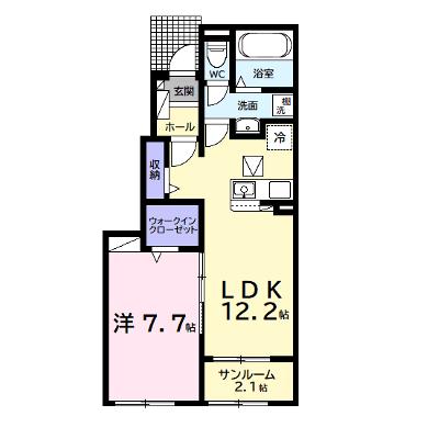 サン・デリアーナⅡ 103【管理NO：1-027755901-01030】 ★家具家電は申し込み後に搬入します 2026年08月中旬入居可能の外観画像