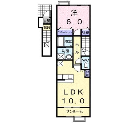 メゾン・ヌーベル　Ａ 203【管理NO：1-014558201-02030】 ★家具家電は申し込み後に搬入します 2026年08月上旬入居可能の外観画像
