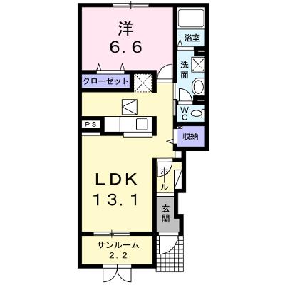 カーヴ・エルファロ 102【管理NO：1-019282901-01020】 ★家具家電は申し込み後に搬入しますの外観画像