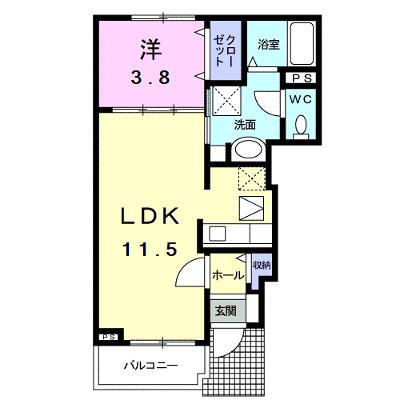 ラ　ソレイユ　ジョーヌ 102【管理NO：1-015968701-01020】 ★家具家電は申し込み後に搬入します 2026年07月中旬入居可能の外観画像